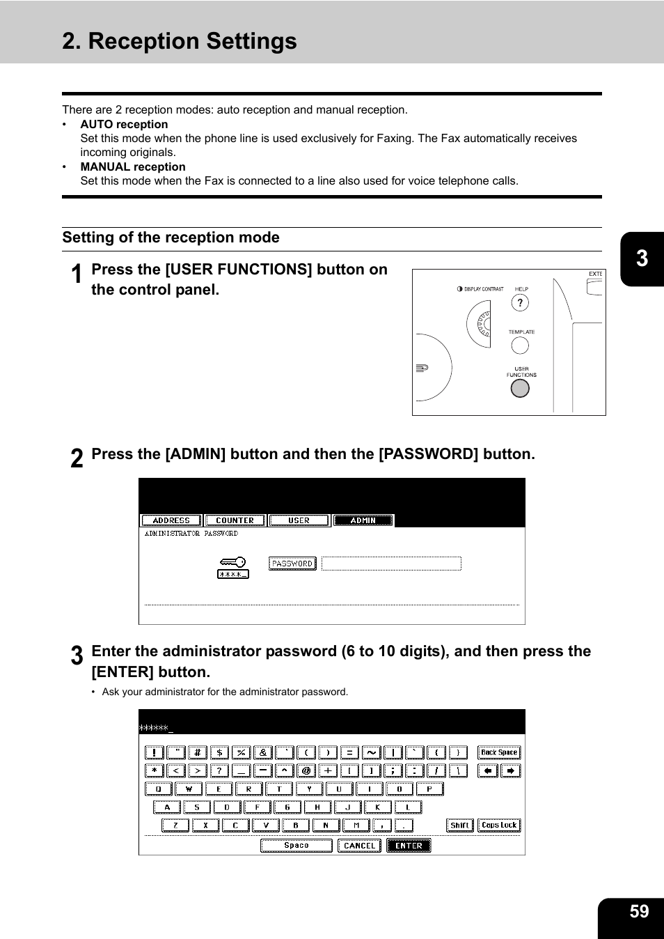 Reception settings | Toshiba GD-1170 User Manual | Page 61 / 182