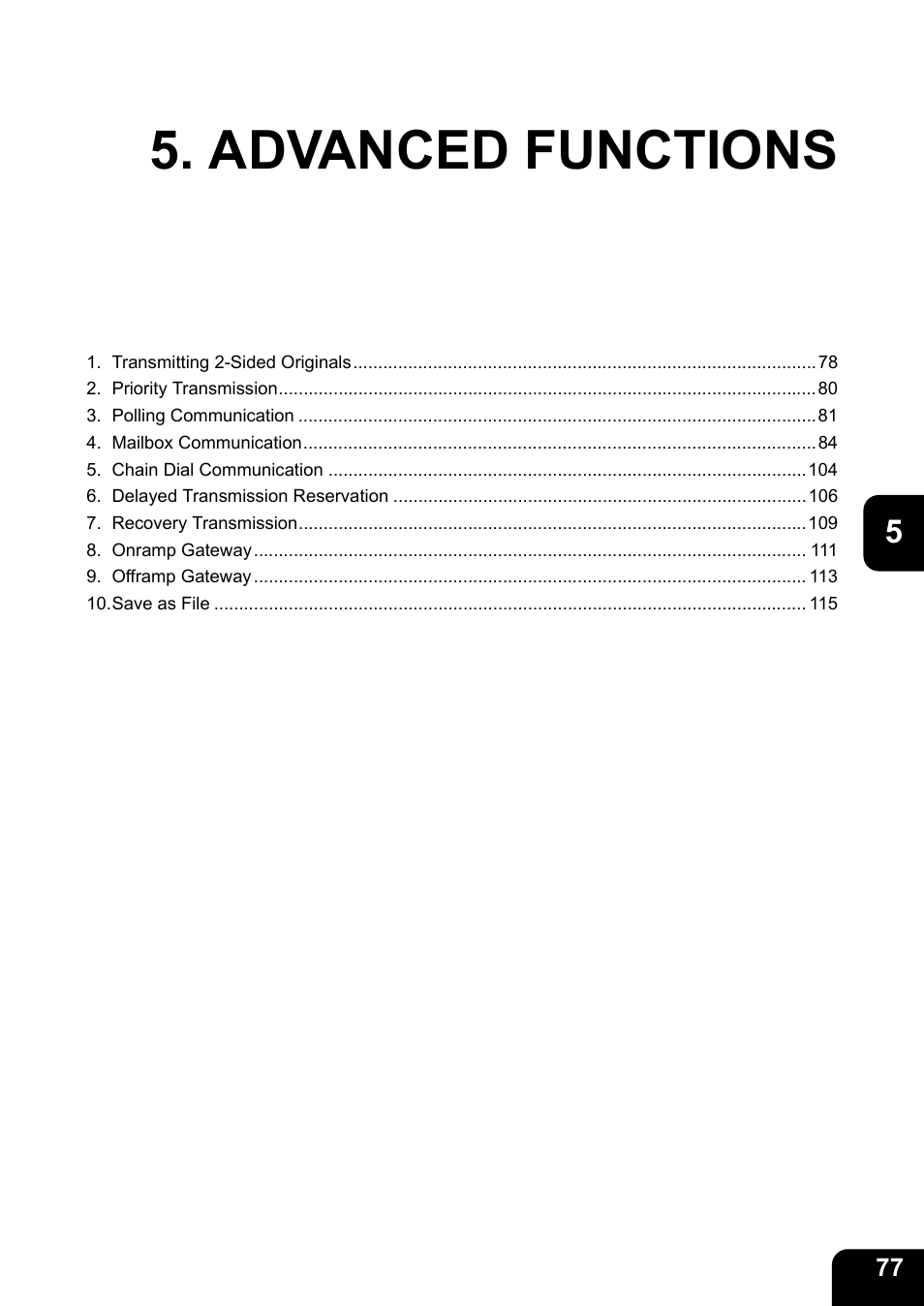 Advanced functions | Toshiba GD-1170 User Manual | Page 79 / 182