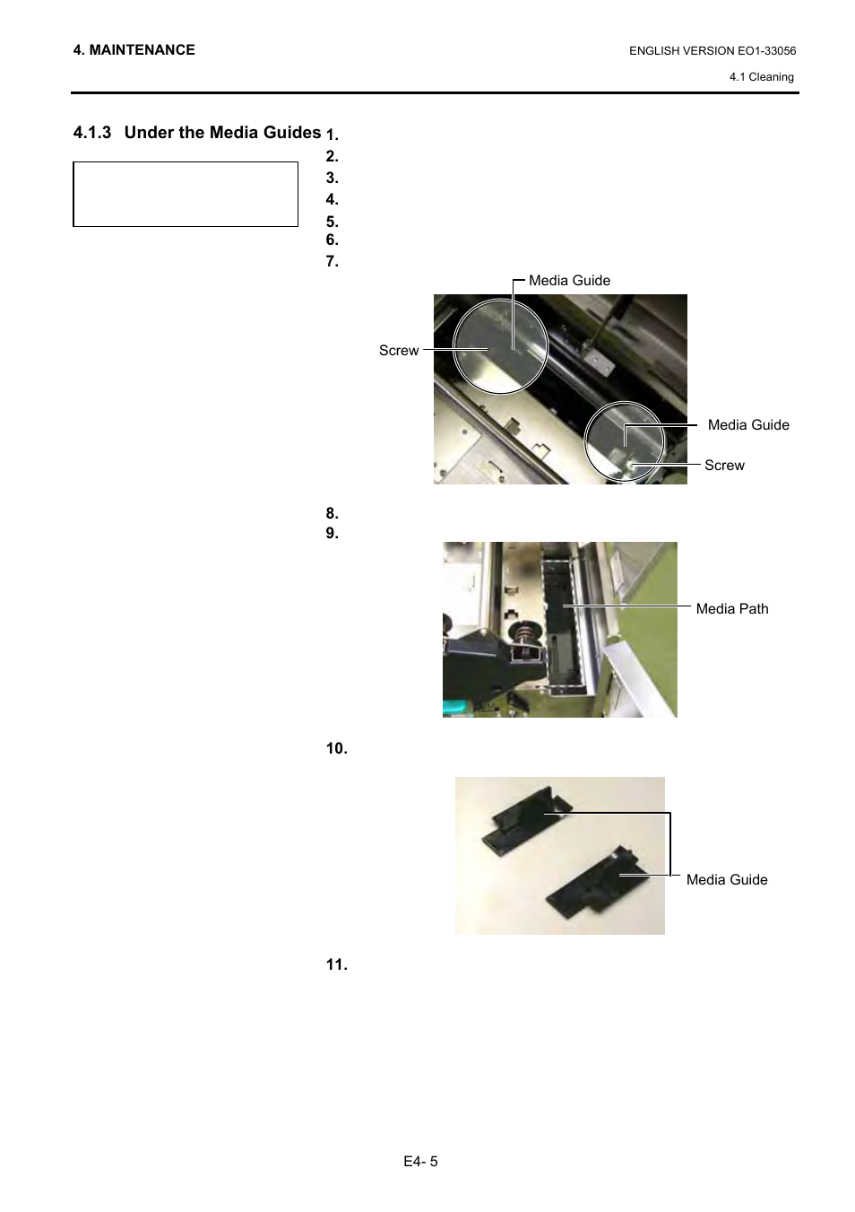 3 under the media guides | Toshiba B-SX6T Series User Manual | Page 103 / 139