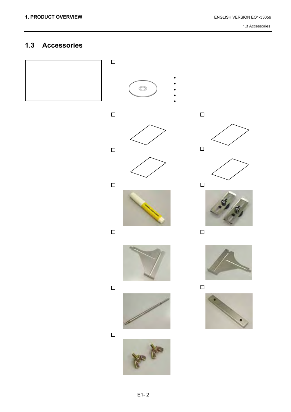 3 accessories | Toshiba B-SX6T Series User Manual | Page 11 / 139