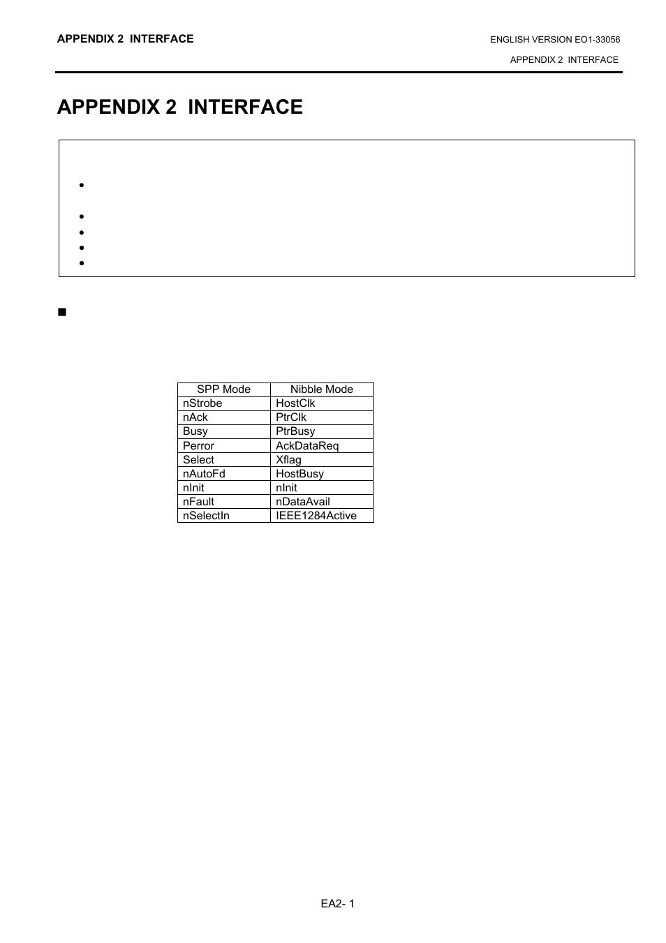 Appendix 2 interface | Toshiba B-SX6T Series User Manual | Page 124 / 139