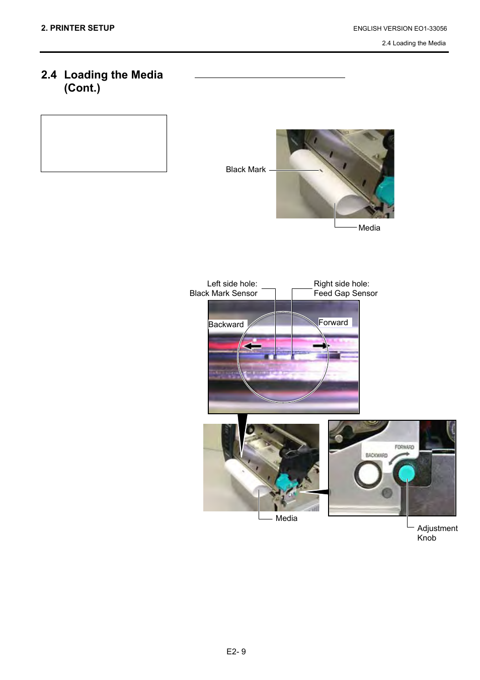 4 loading the media (cont.) | Toshiba B-SX6T Series User Manual | Page 23 / 139