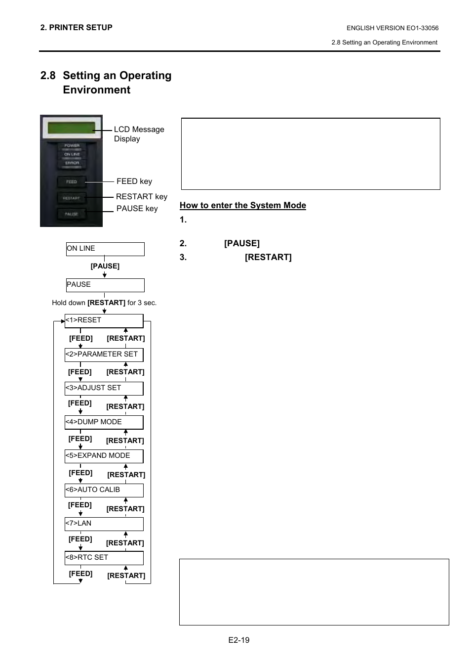 8 setting an operating environment | Toshiba B-SX6T Series User Manual | Page 33 / 139