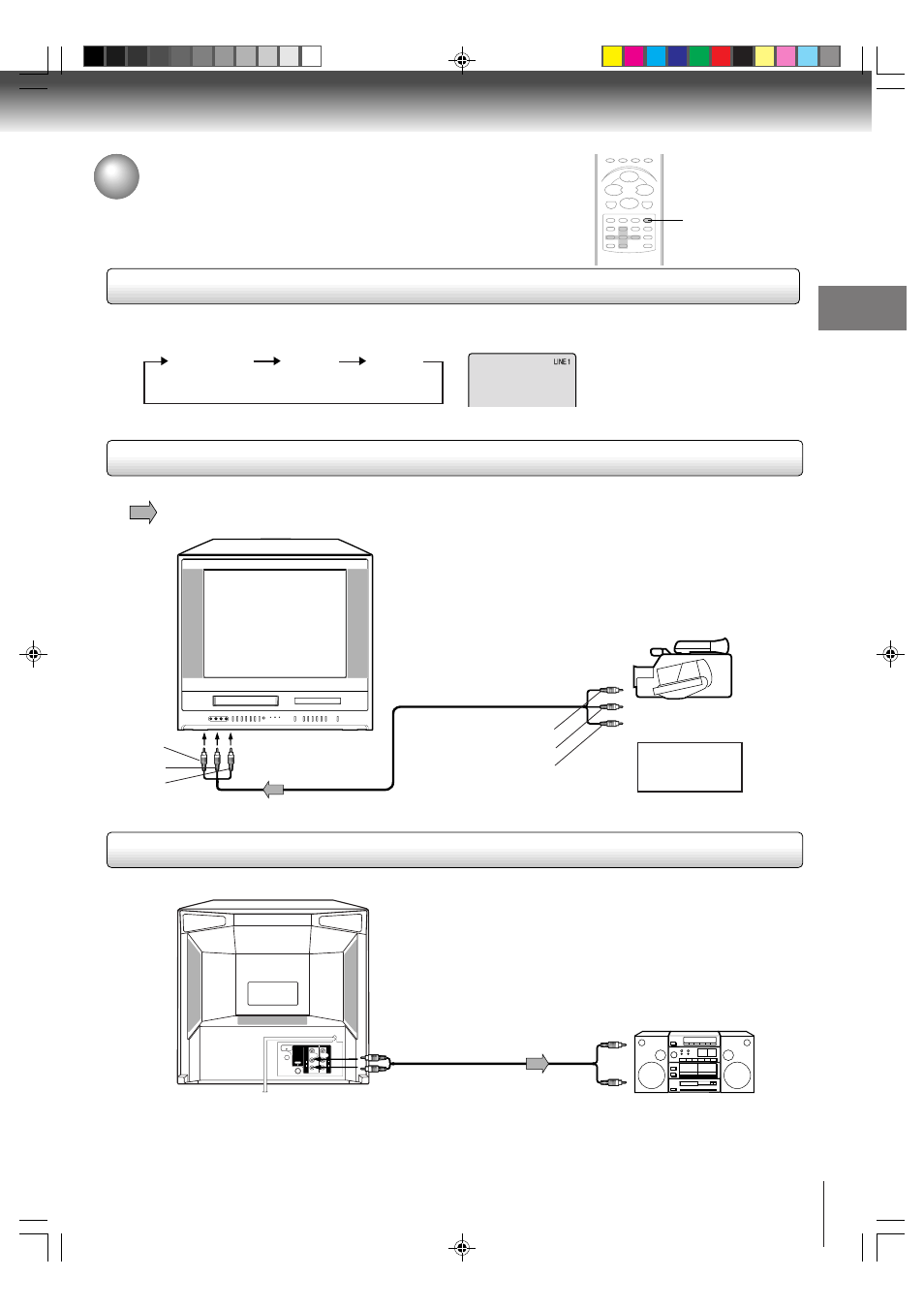 Connecting to optional equipment, Tv game, Using the audio/video inputs | Toshiba MW24FP1 User Manual | Page 15 / 68