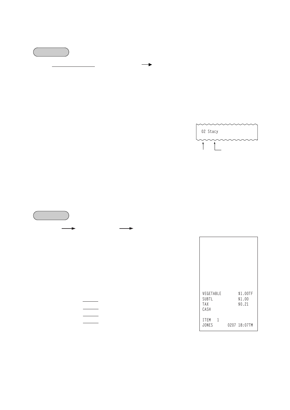 Salesperson entry (salesperson sign-on), Function key entry | Toshiba EO1-11099 User Manual | Page 62 / 206