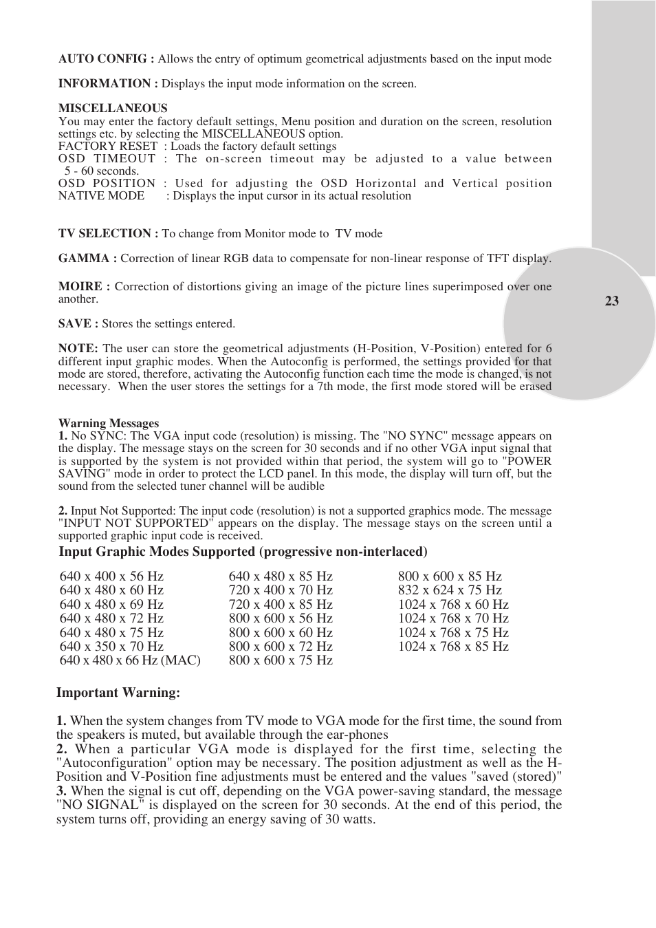 Toshiba 15VL33 User Manual | Page 24 / 27