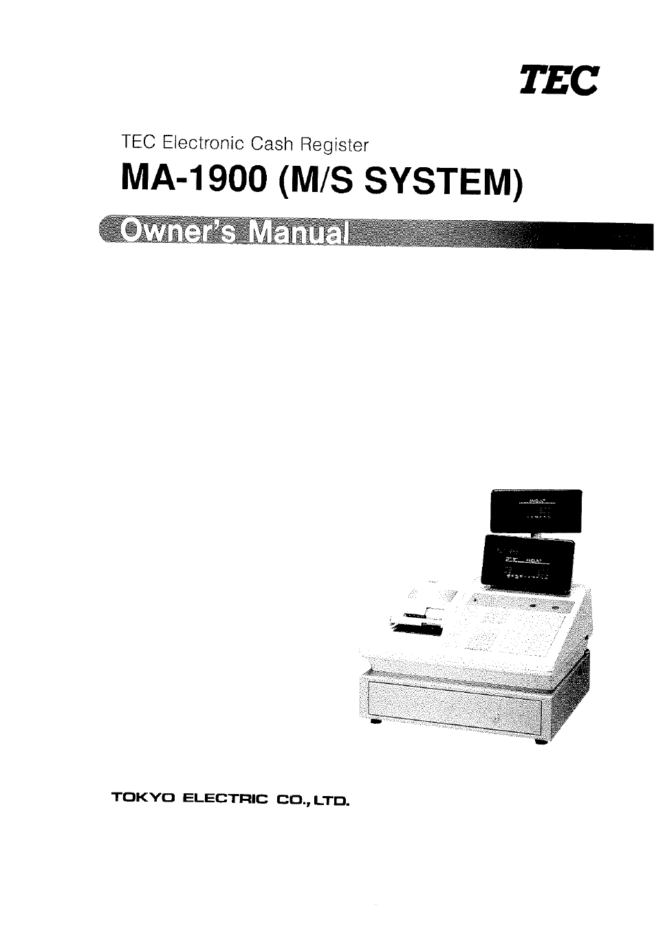 Toshiba TEC MA-1900 User Manual | 40 pages