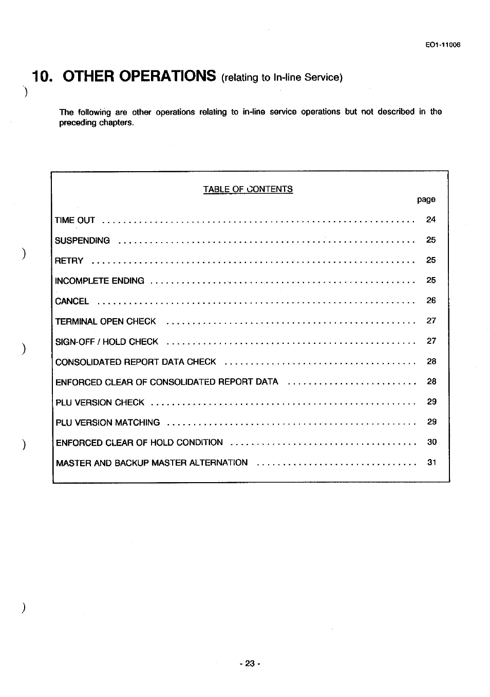 Other operations | Toshiba TEC MA-1900 User Manual | Page 27 / 40