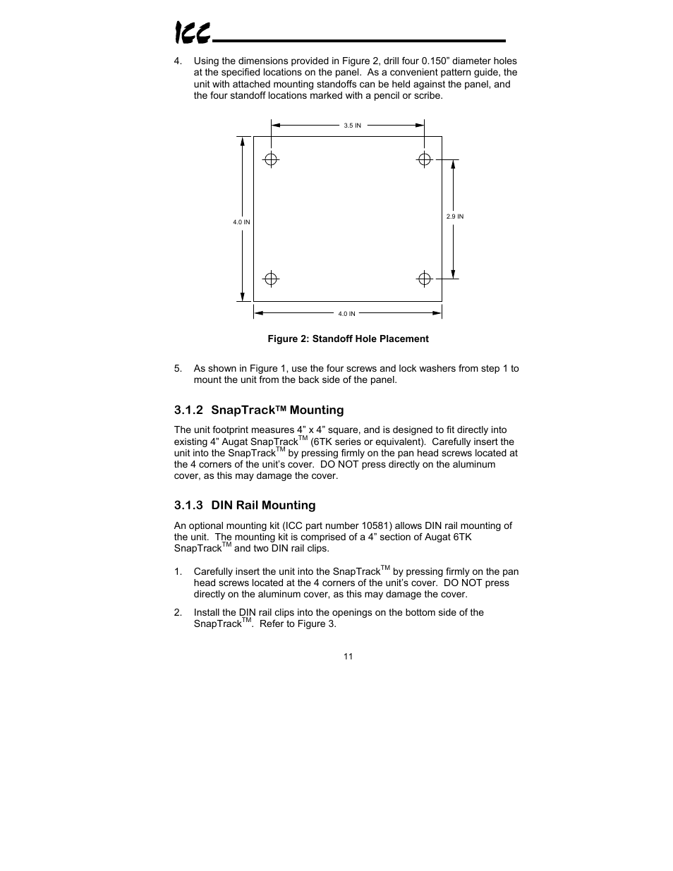 2 snaptrack, Mounting, 3 din rail mounting | Toshiba XLTR-200 User Manual | Page 12 / 99