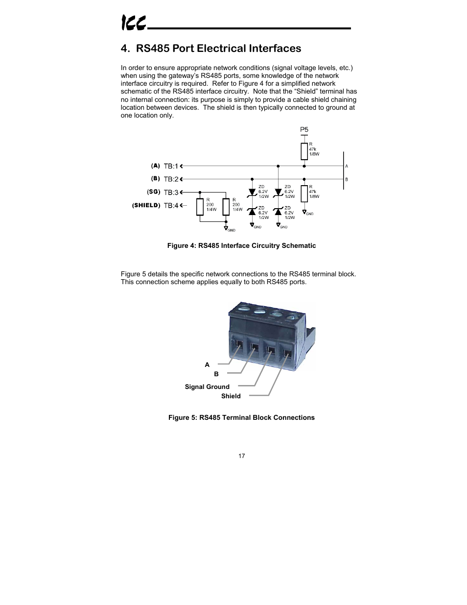Rs485 port electrical interfaces | Toshiba XLTR-200 User Manual | Page 18 / 99