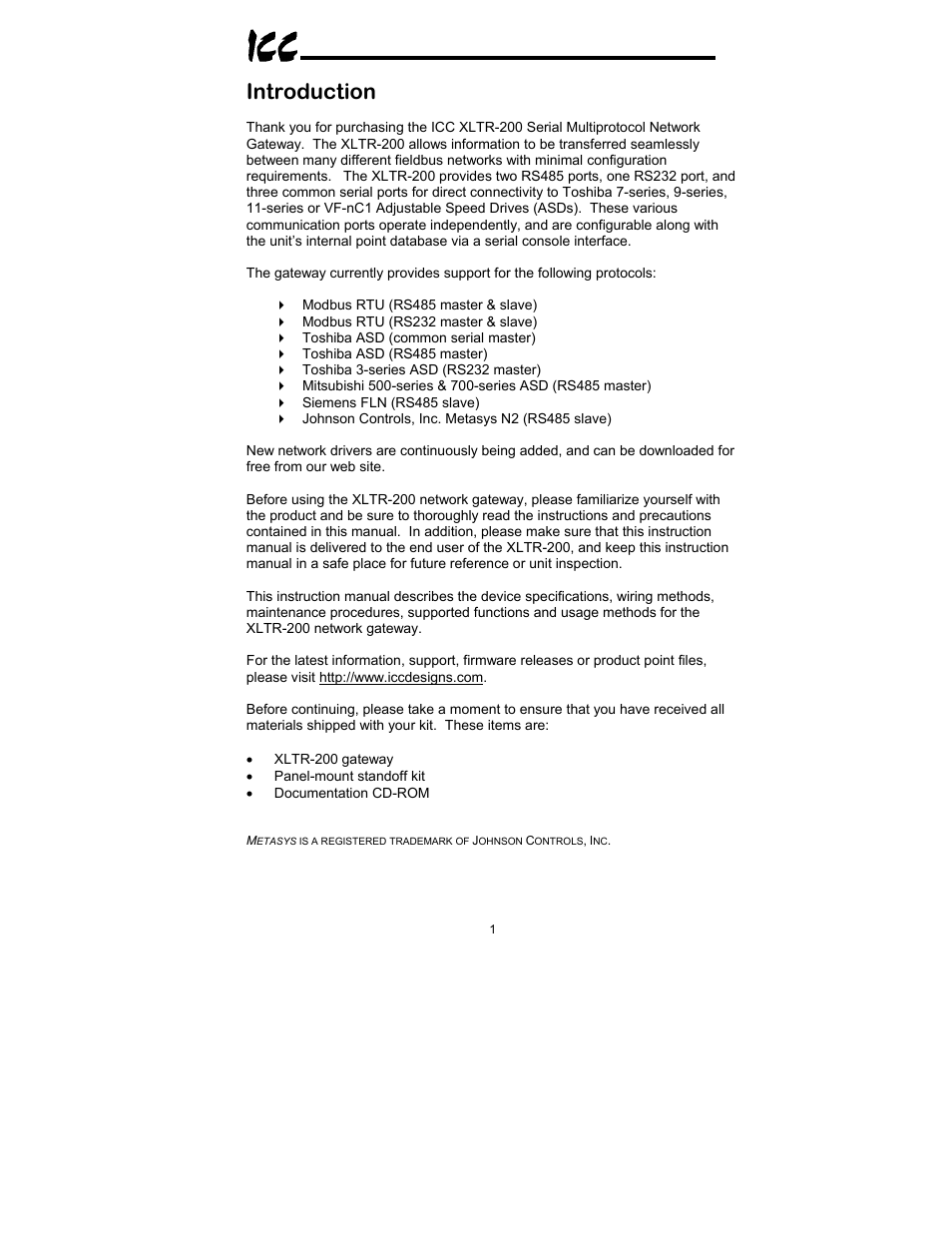 Introduction | Toshiba XLTR-200 User Manual | Page 2 / 99