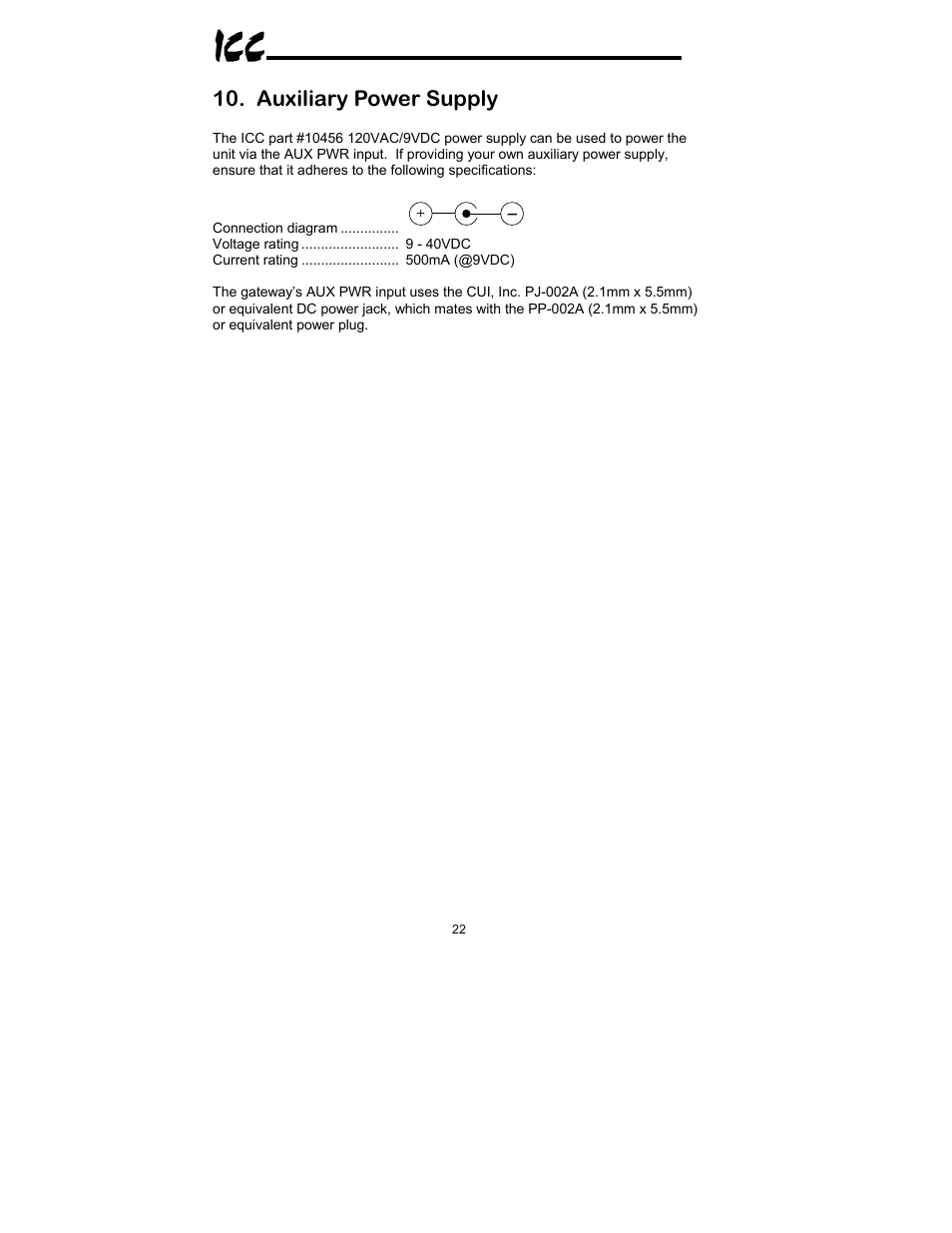 Auxiliary power supply | Toshiba XLTR-200 User Manual | Page 23 / 99