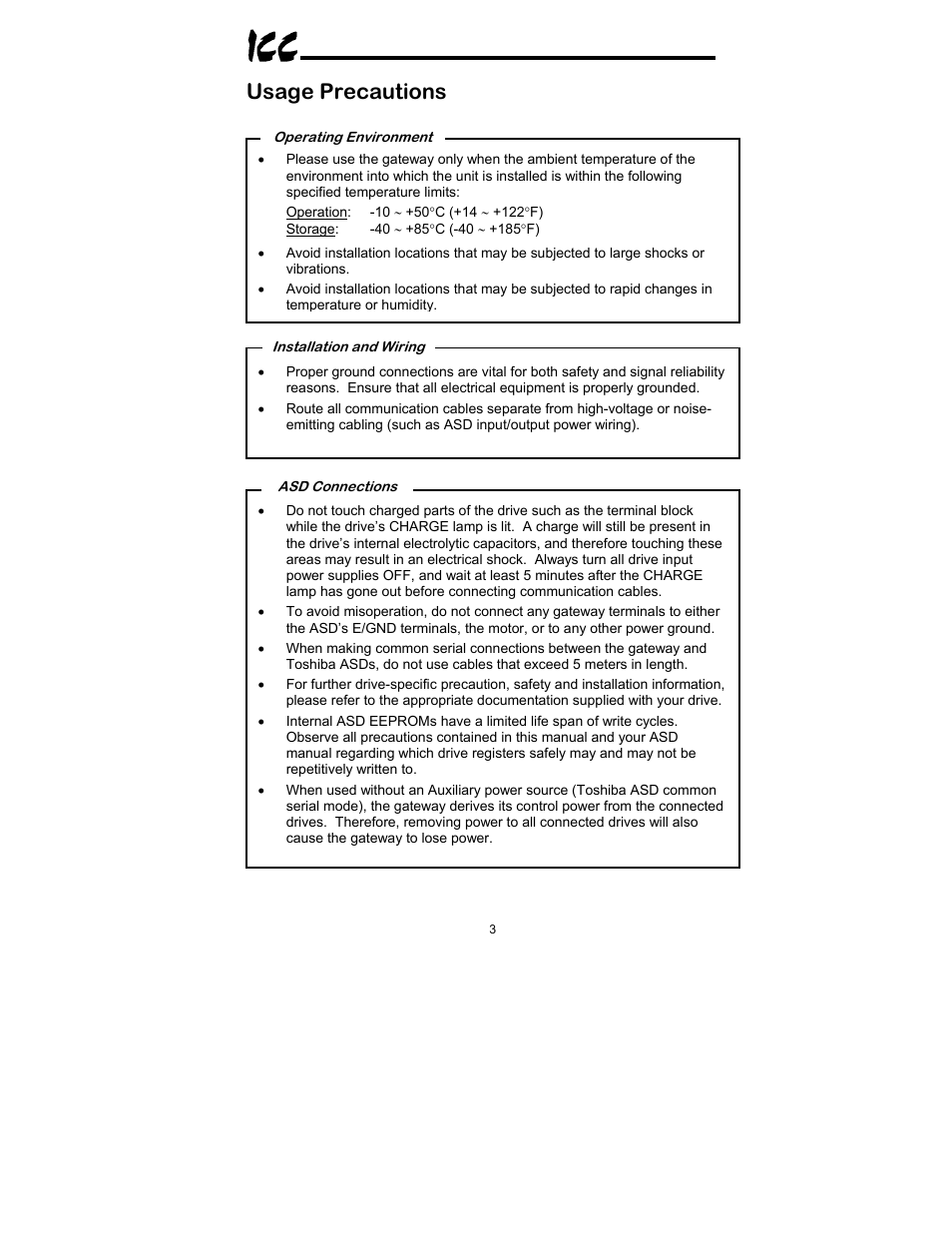 Usage precautions | Toshiba XLTR-200 User Manual | Page 4 / 99