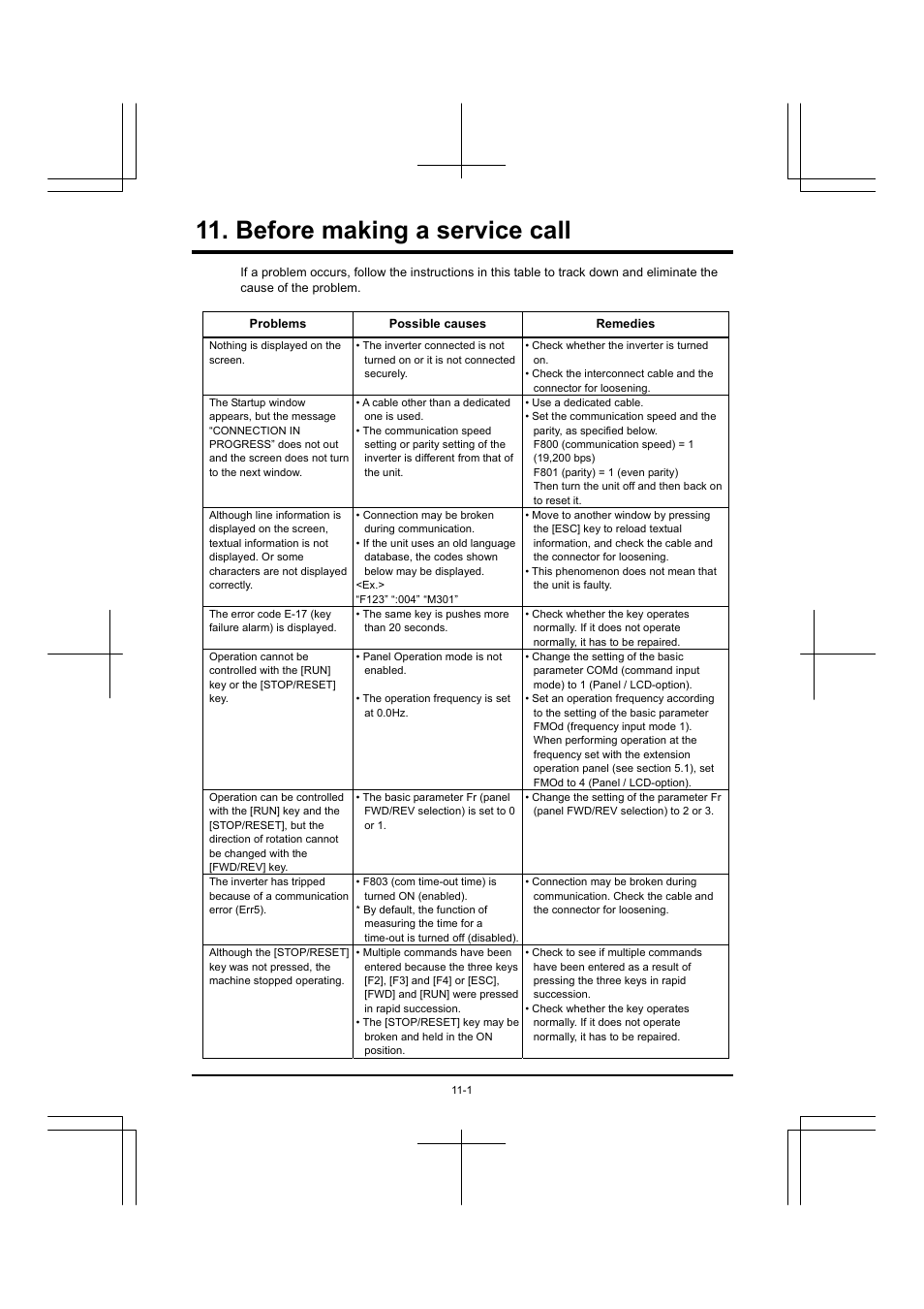 Before making a service call | Toshiba RKP004Z User Manual | Page 34 / 36