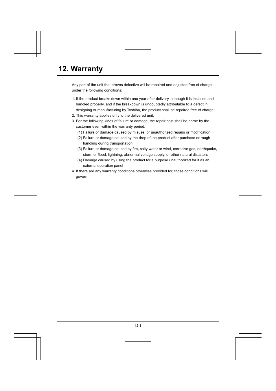 Warranty | Toshiba RKP004Z User Manual | Page 36 / 36