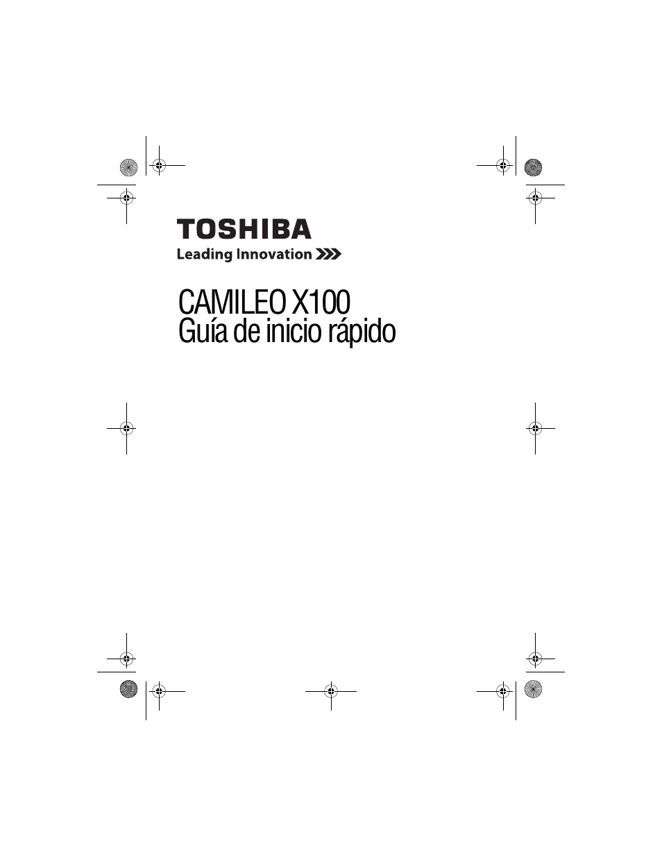 Camileo x100 guía de inicio rápido | Toshiba Camileo GMAA00221011 User Manual | Page 15 / 28