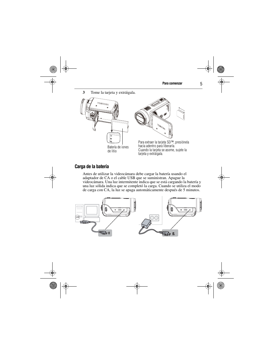 Toshiba Camileo GMAA00221011 User Manual | Page 19 / 28