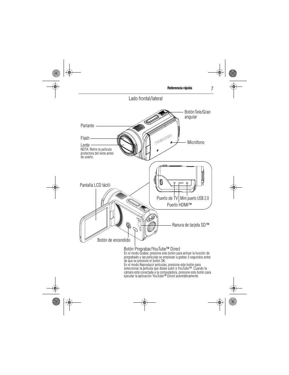 Toshiba Camileo GMAA00221011 User Manual | Page 21 / 28