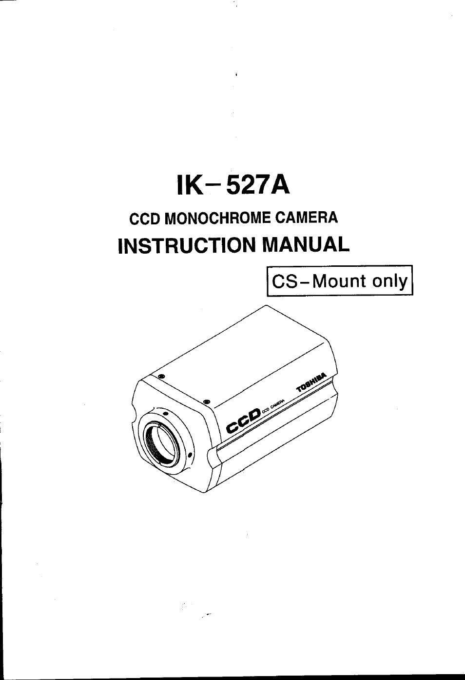 Toshiba IK527A User Manual | 10 pages