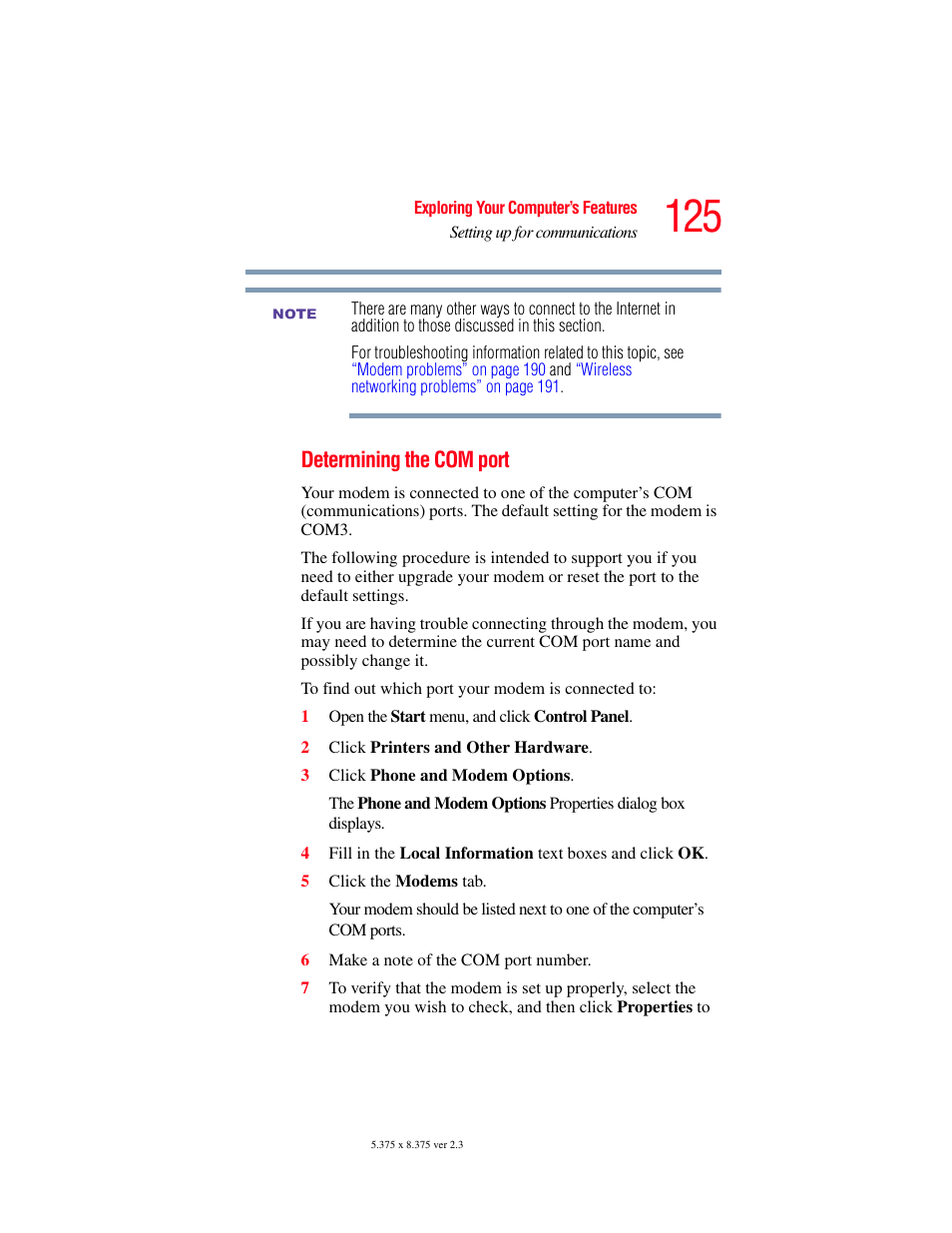 Toshiba A85 User Manual | Page 125 / 264
