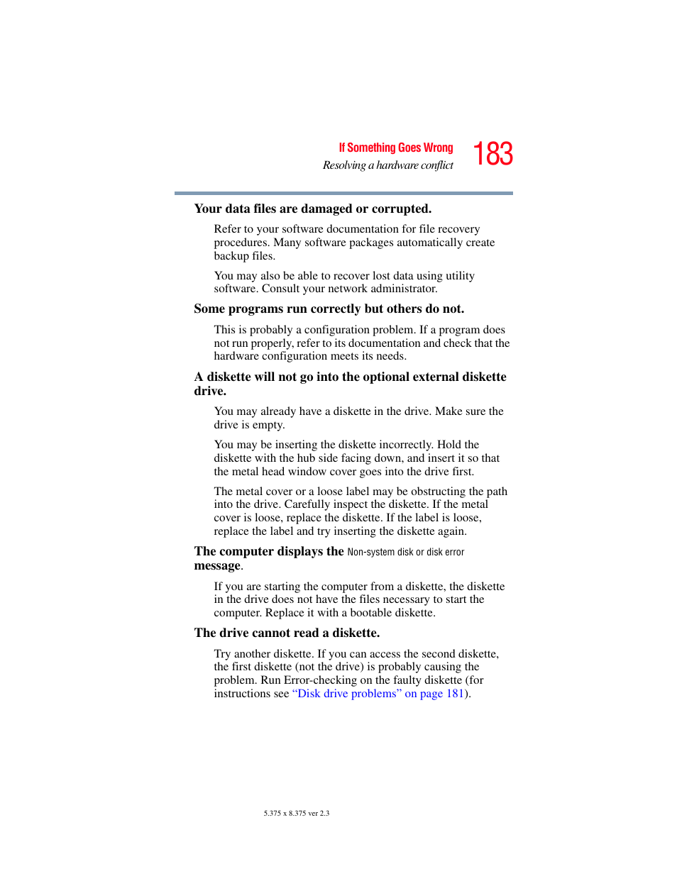 Toshiba A85 User Manual | Page 183 / 264