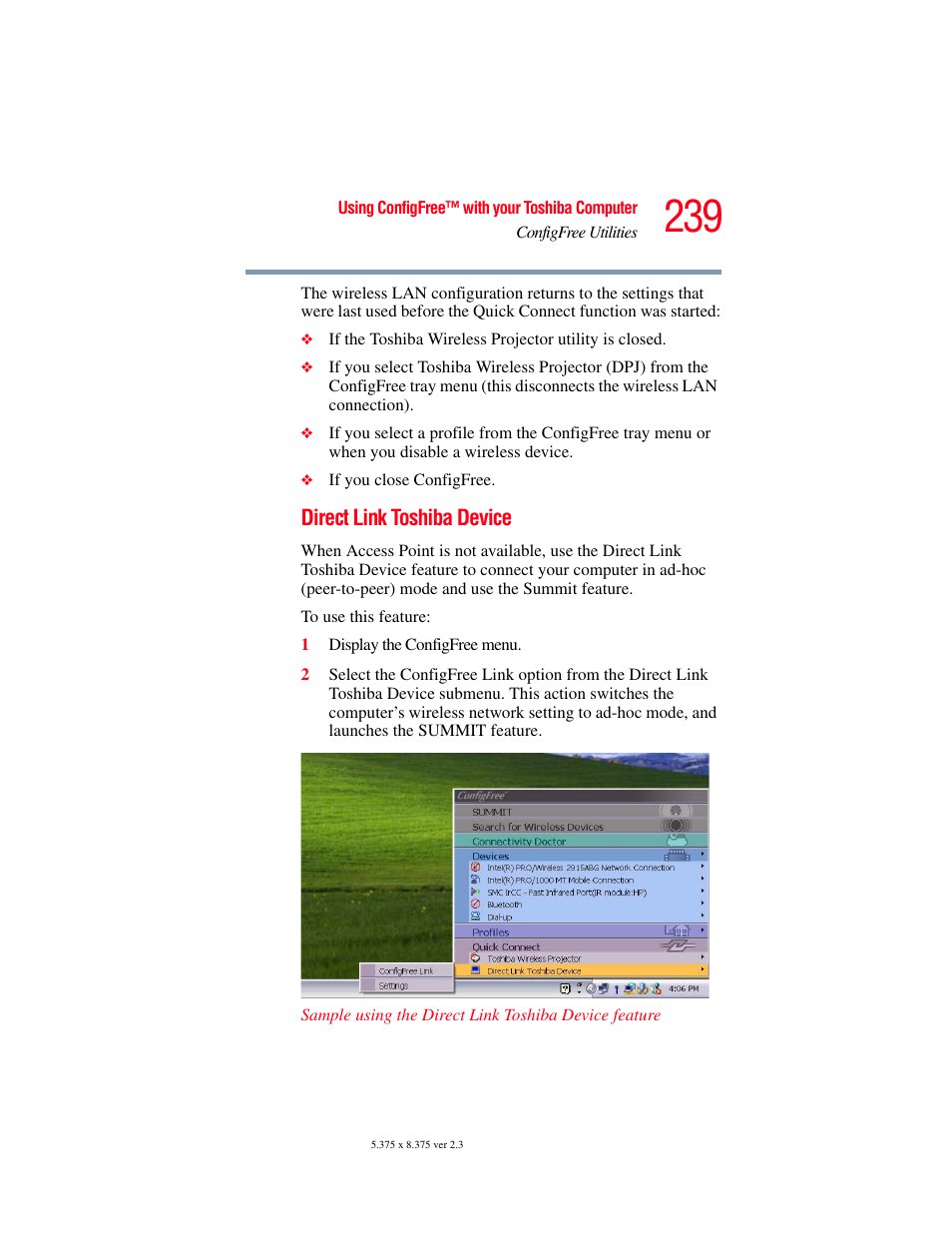 Toshiba A85 User Manual | Page 239 / 264