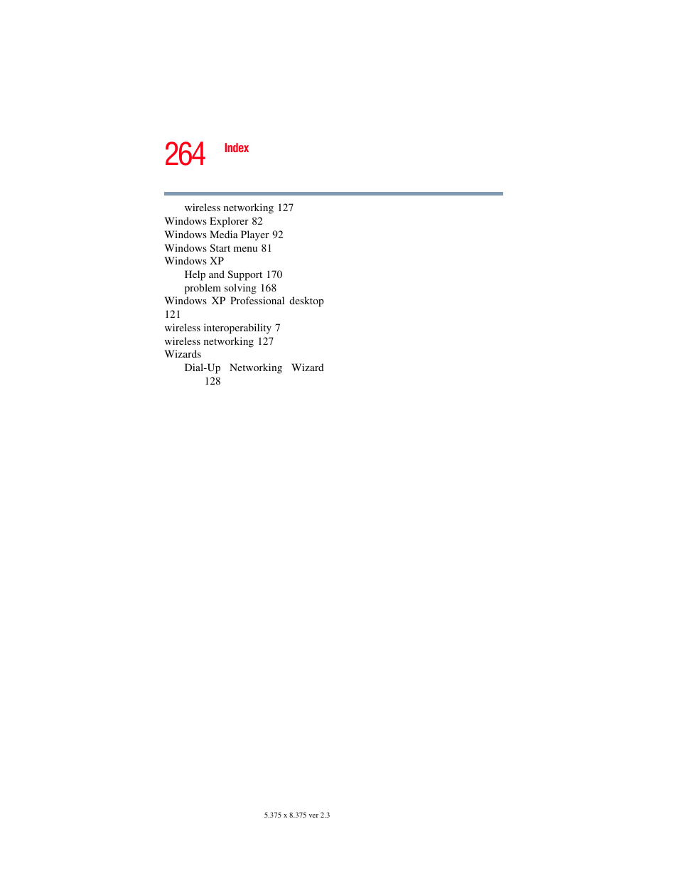 Toshiba A85 User Manual | Page 264 / 264