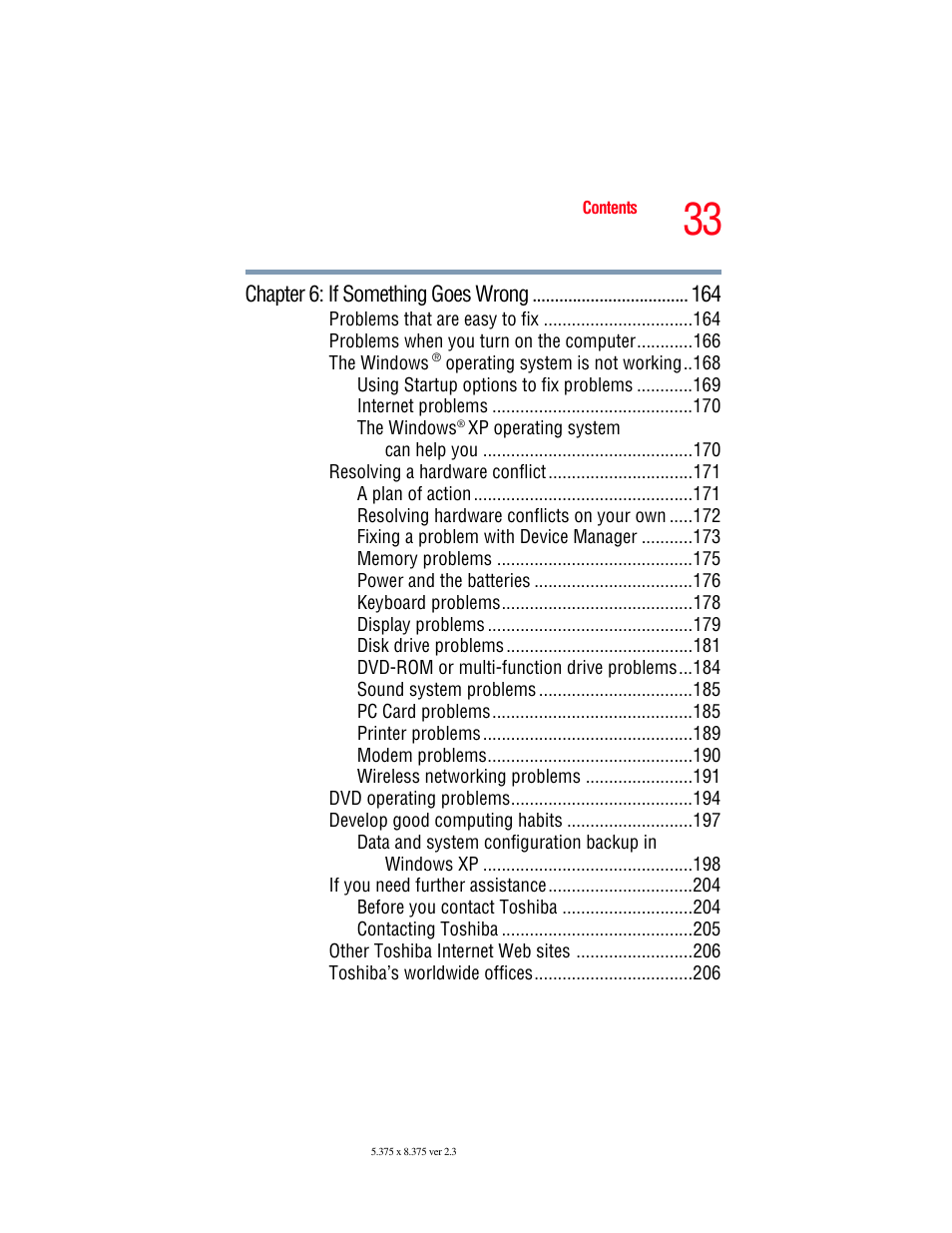 Toshiba A85 User Manual | Page 33 / 264