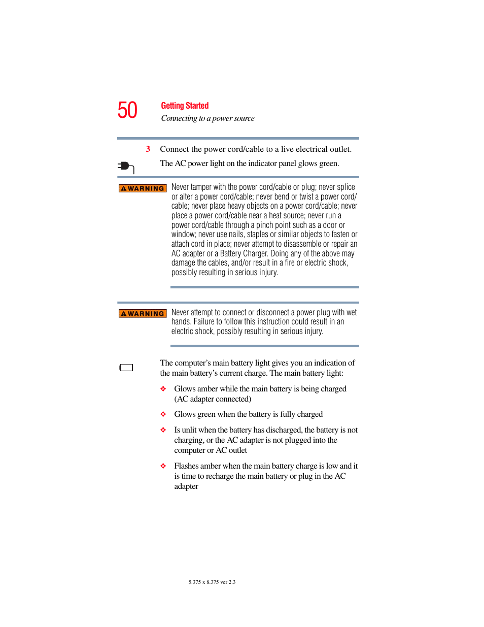 Toshiba A85 User Manual | Page 50 / 264