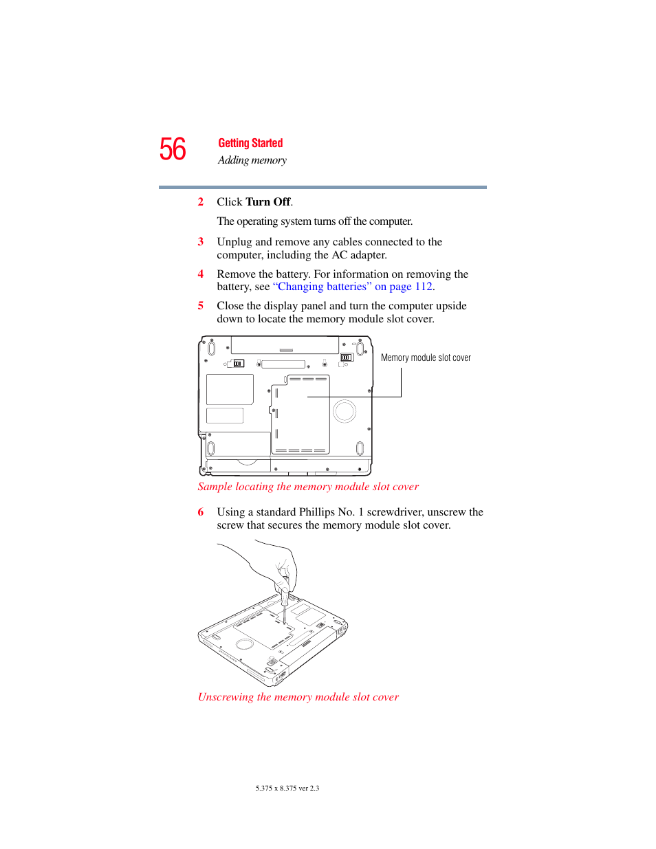 Toshiba A85 User Manual | Page 56 / 264