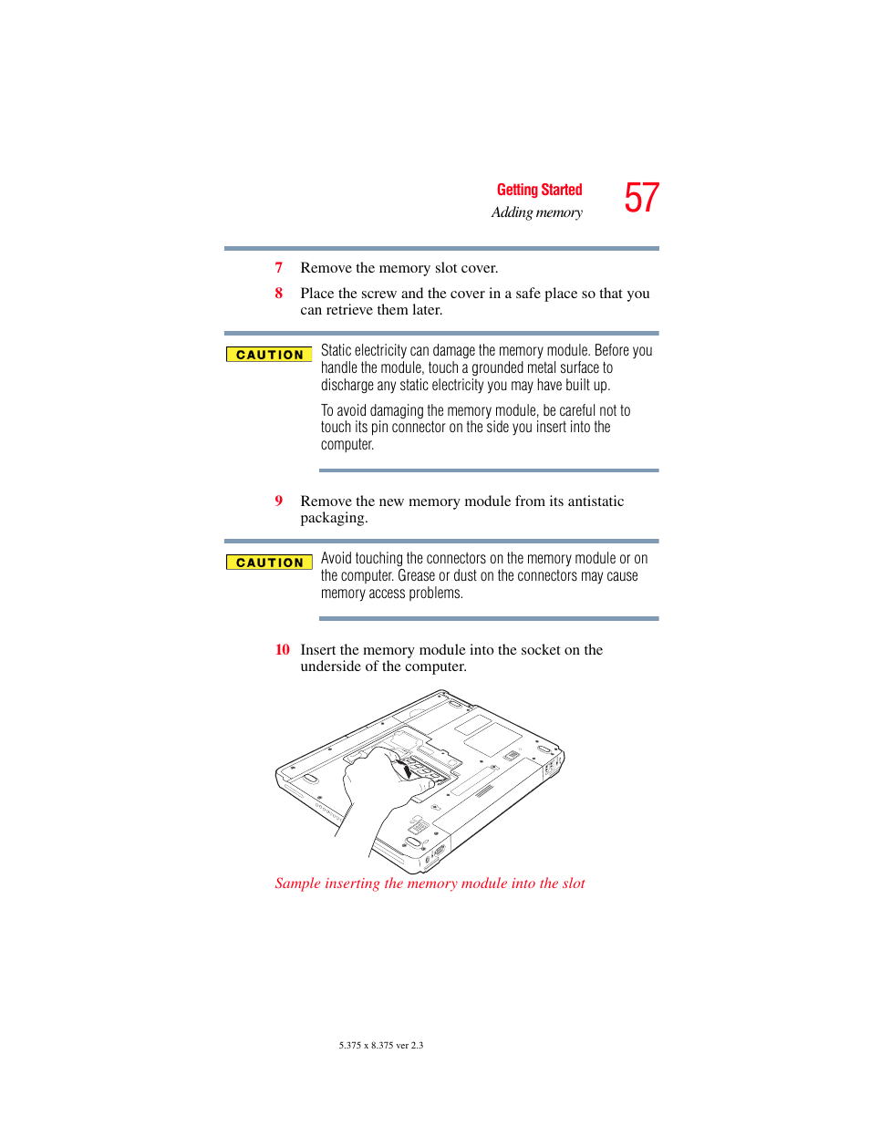 Toshiba A85 User Manual | Page 57 / 264