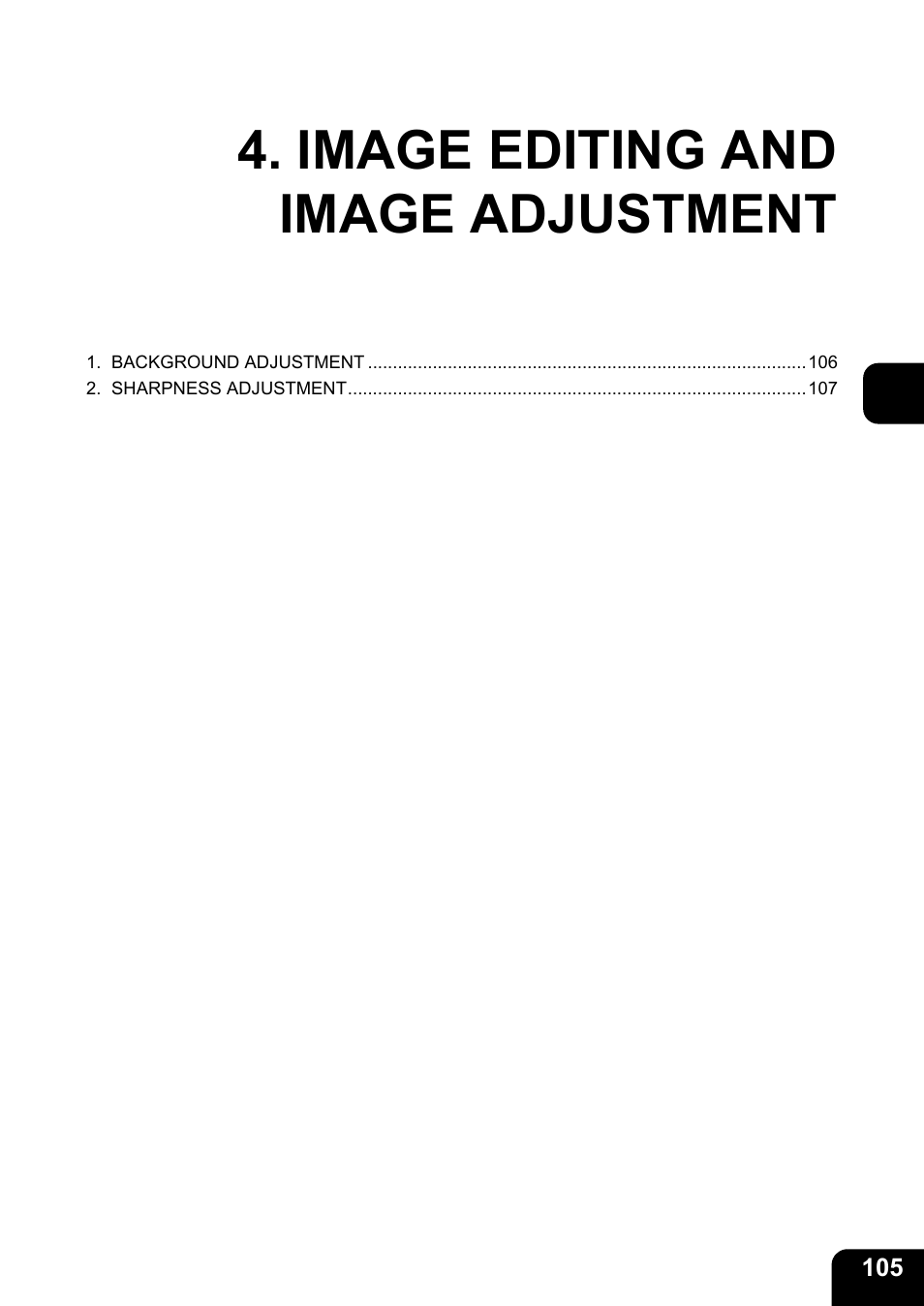 Image editing and image adjustment | Toshiba E-STUDIO230/280 User Manual | Page 107 / 316