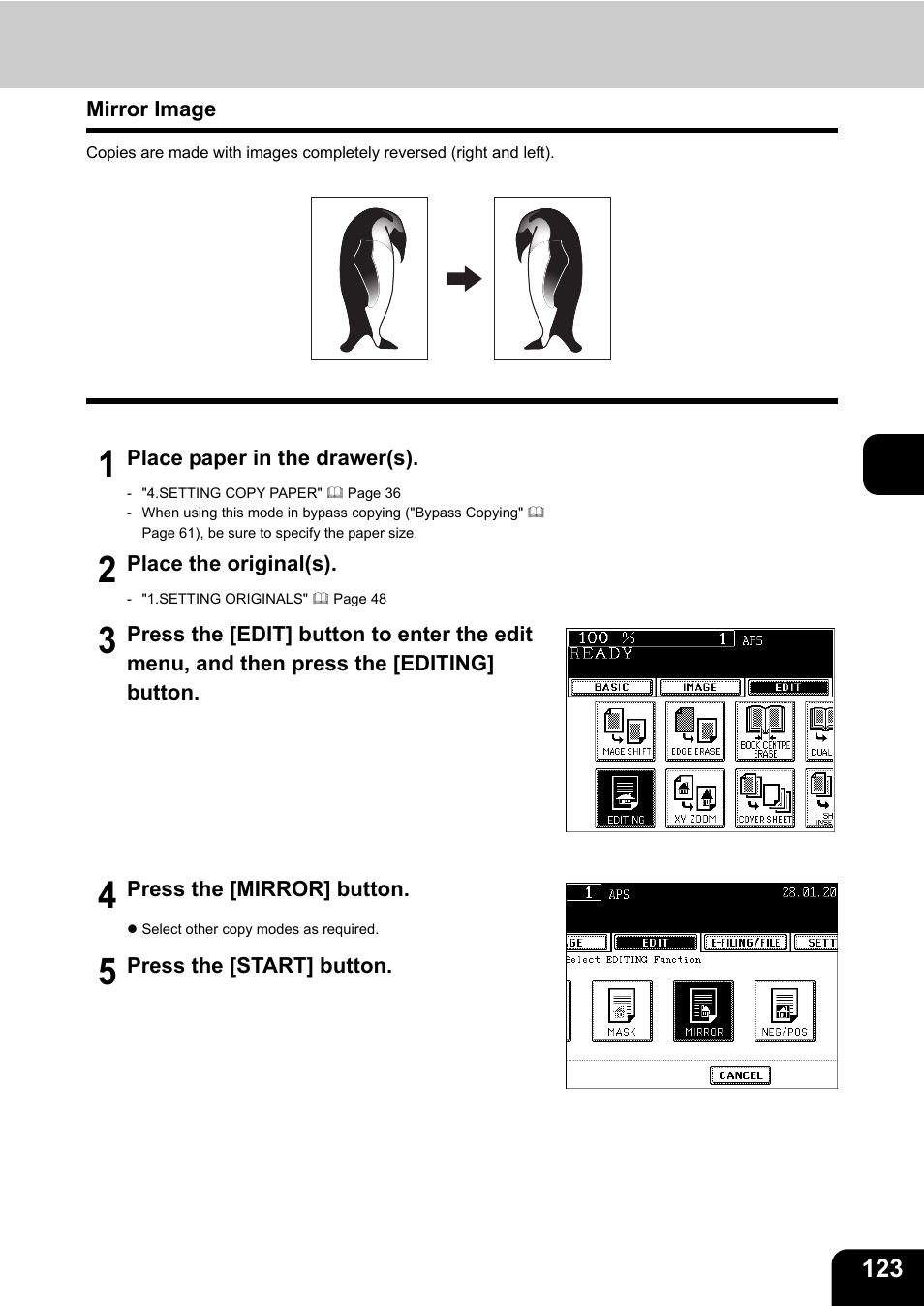 Mirror image | Toshiba E-STUDIO230/280 User Manual | Page 125 / 316