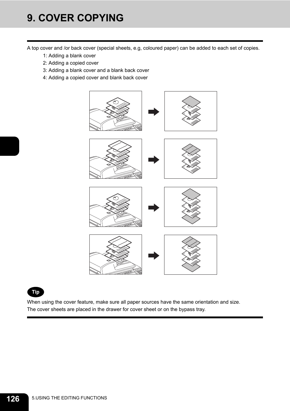 Cover copying | Toshiba E-STUDIO230/280 User Manual | Page 128 / 316