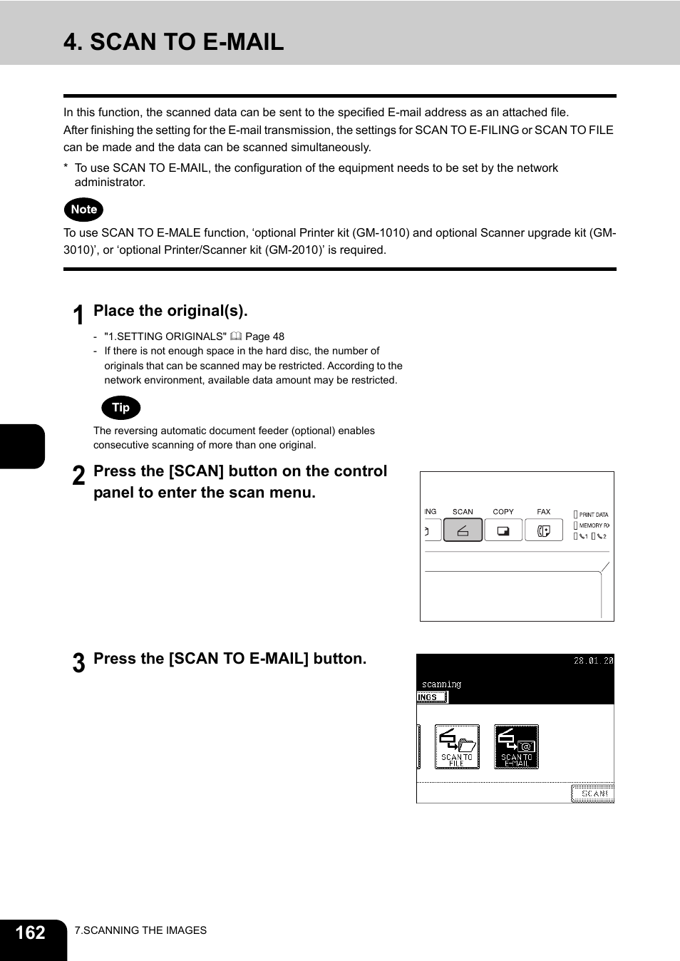 Scan to e-mail | Toshiba E-STUDIO230/280 User Manual | Page 164 / 316