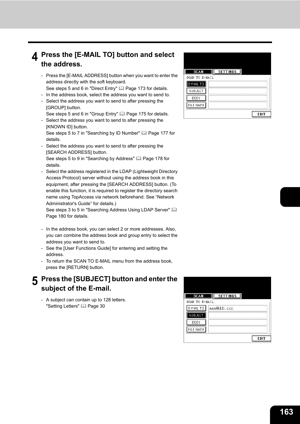 Toshiba E-STUDIO230/280 User Manual | Page 165 / 316