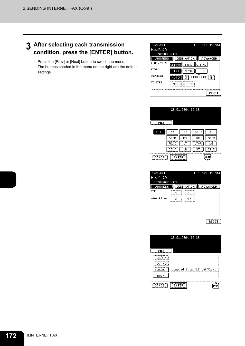 Toshiba E-STUDIO230/280 User Manual | Page 174 / 316