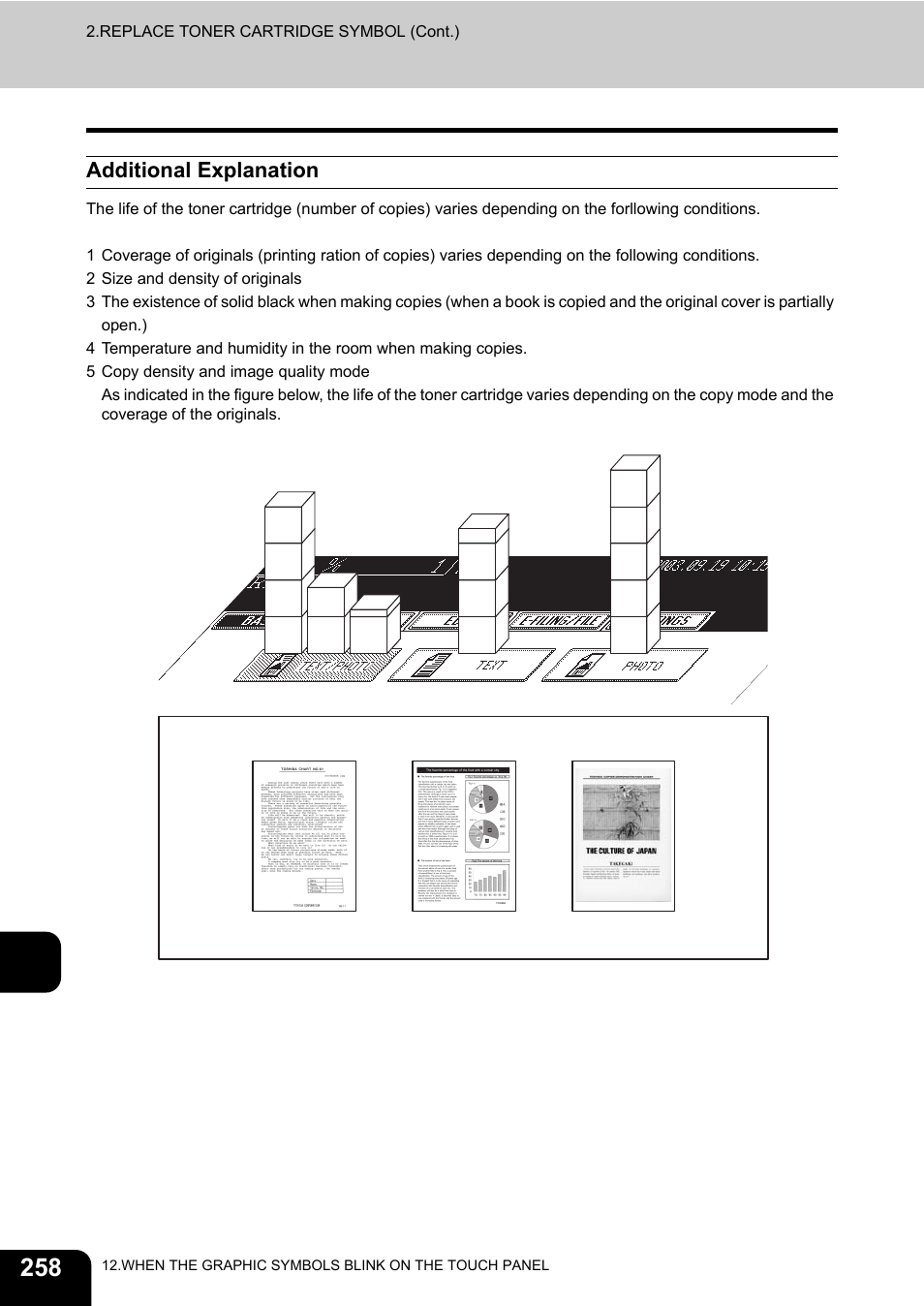 Additional explanation, Type of originals a b c | Toshiba E-STUDIO230/280 User Manual | Page 260 / 316