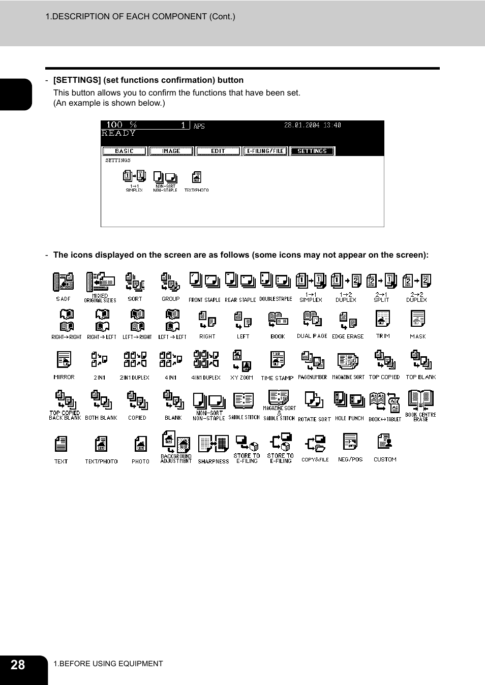 Toshiba E-STUDIO230/280 User Manual | Page 30 / 316