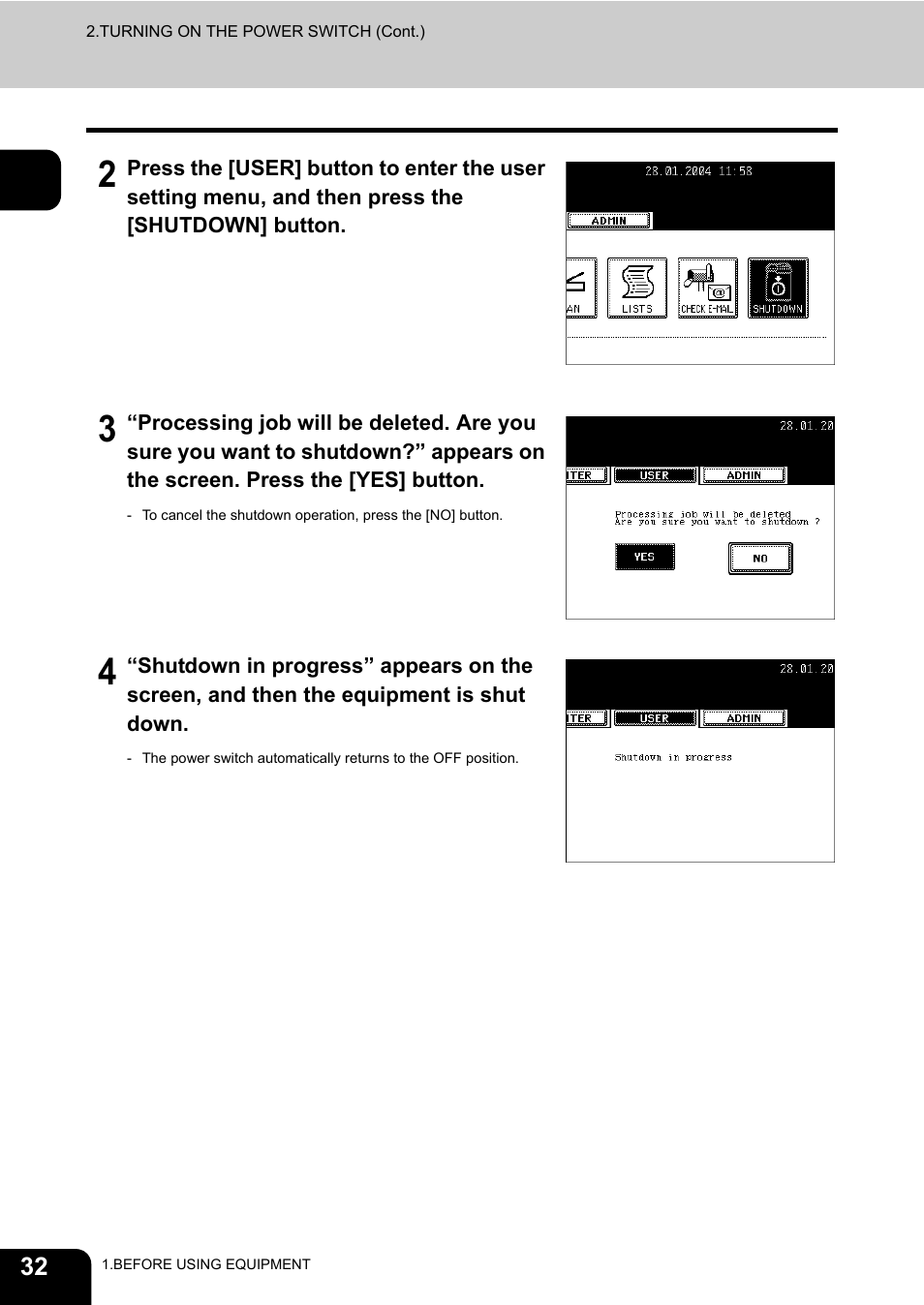 Toshiba E-STUDIO230/280 User Manual | Page 34 / 316