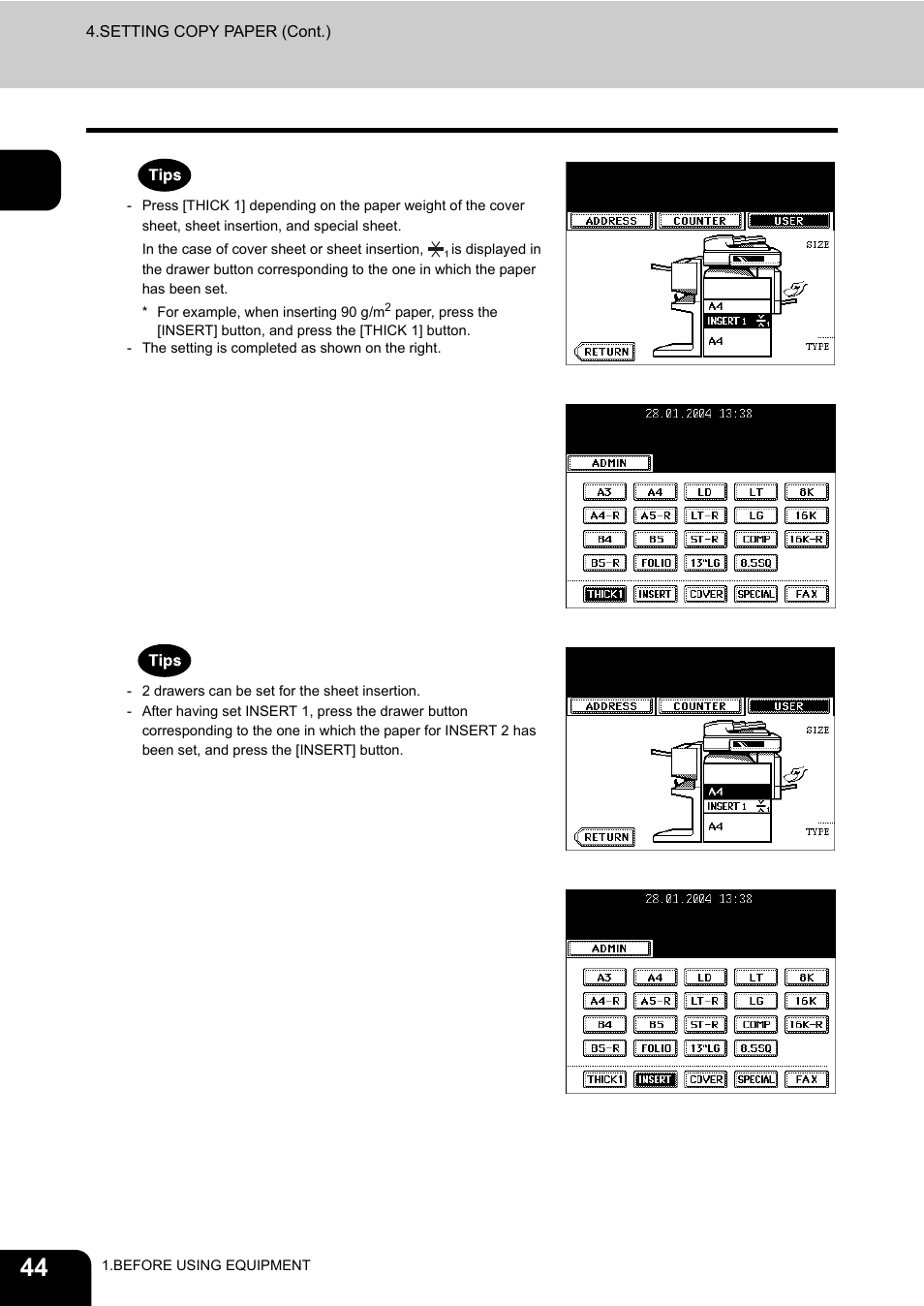 Toshiba E-STUDIO230/280 User Manual | Page 46 / 316