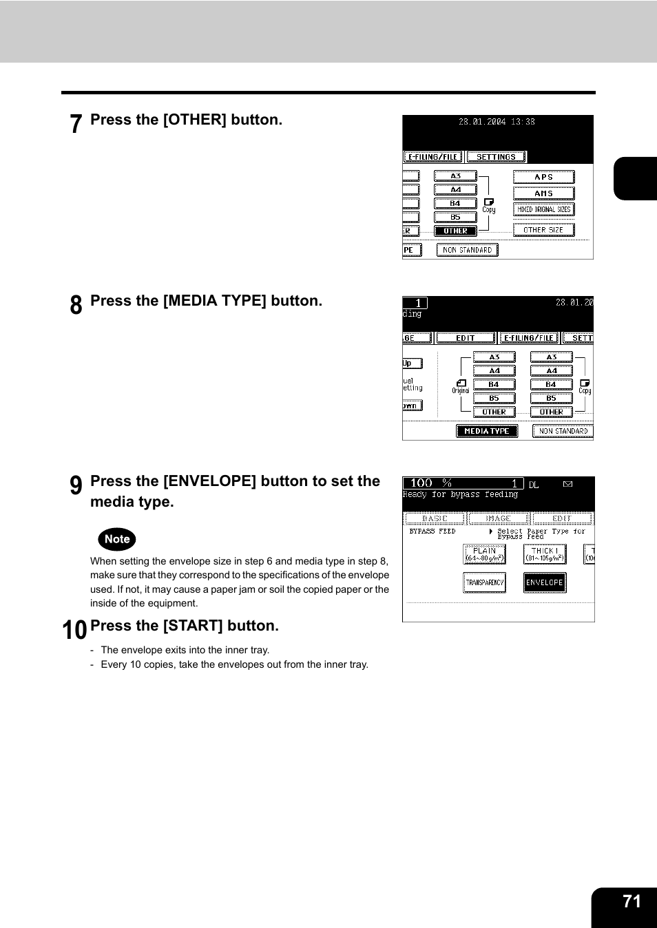 Toshiba E-STUDIO230/280 User Manual | Page 73 / 316