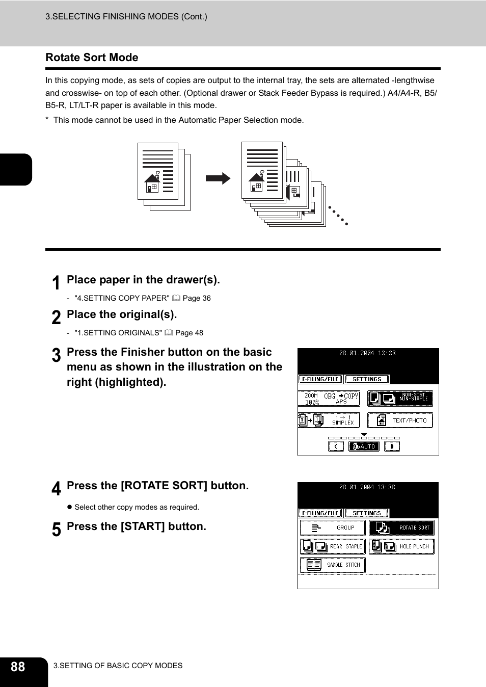 Rotate sort mode | Toshiba E-STUDIO230/280 User Manual | Page 90 / 316