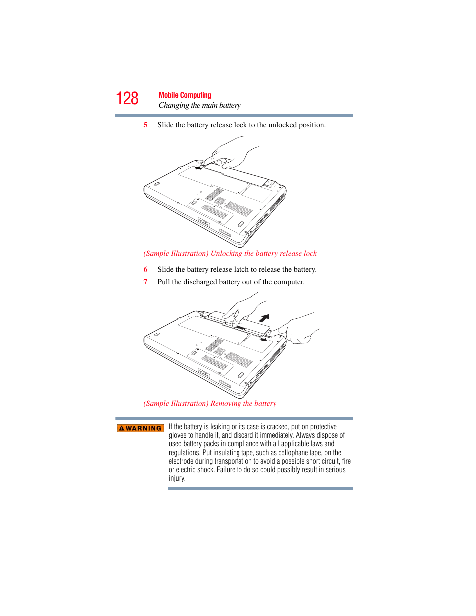 Toshiba SATELLITE U500 User Manual | Page 128 / 251