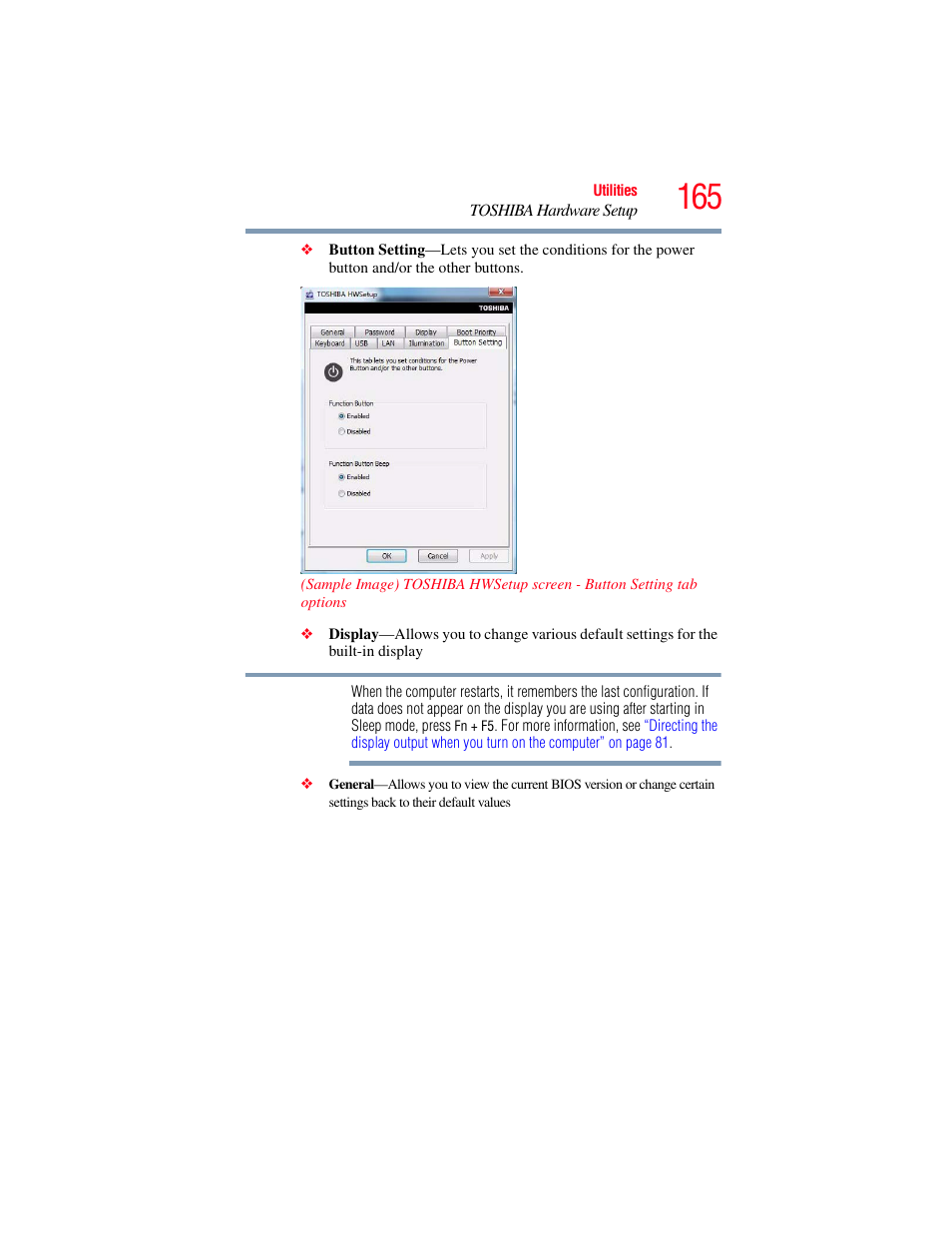 Toshiba SATELLITE U500 User Manual | Page 165 / 251