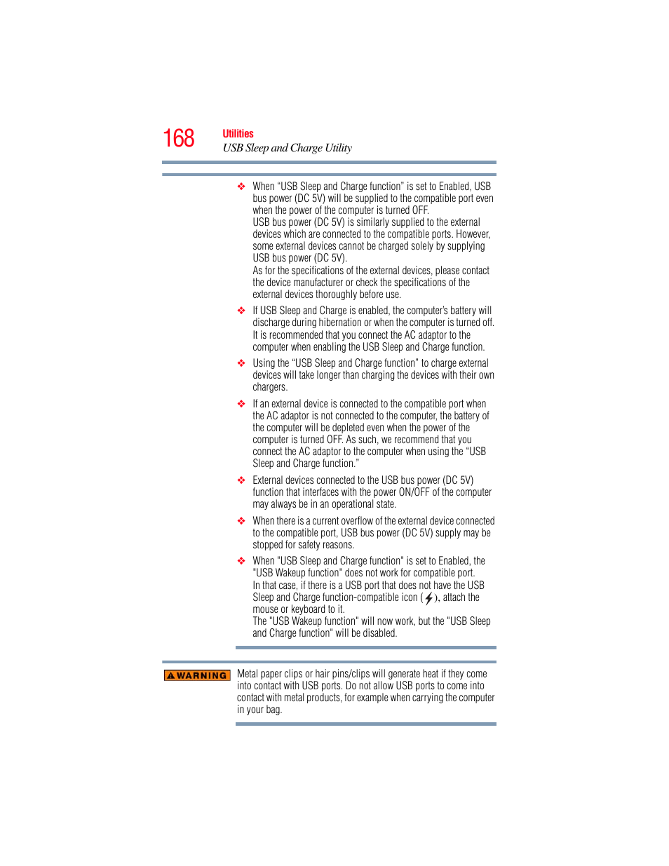 Toshiba SATELLITE U500 User Manual | Page 168 / 251
