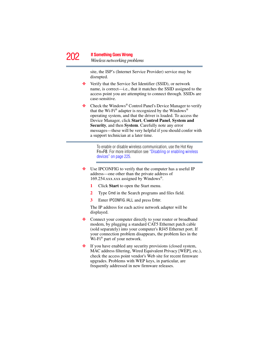 Toshiba SATELLITE U500 User Manual | Page 202 / 251
