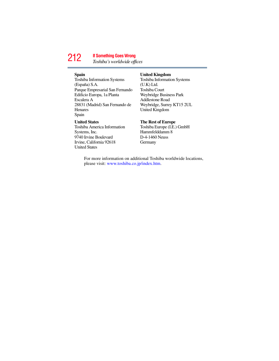 Toshiba SATELLITE U500 User Manual | Page 212 / 251