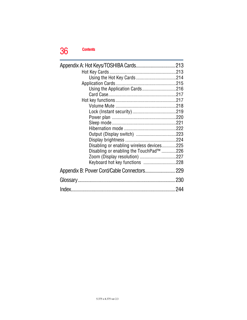 Toshiba SATELLITE U500 User Manual | Page 36 / 251