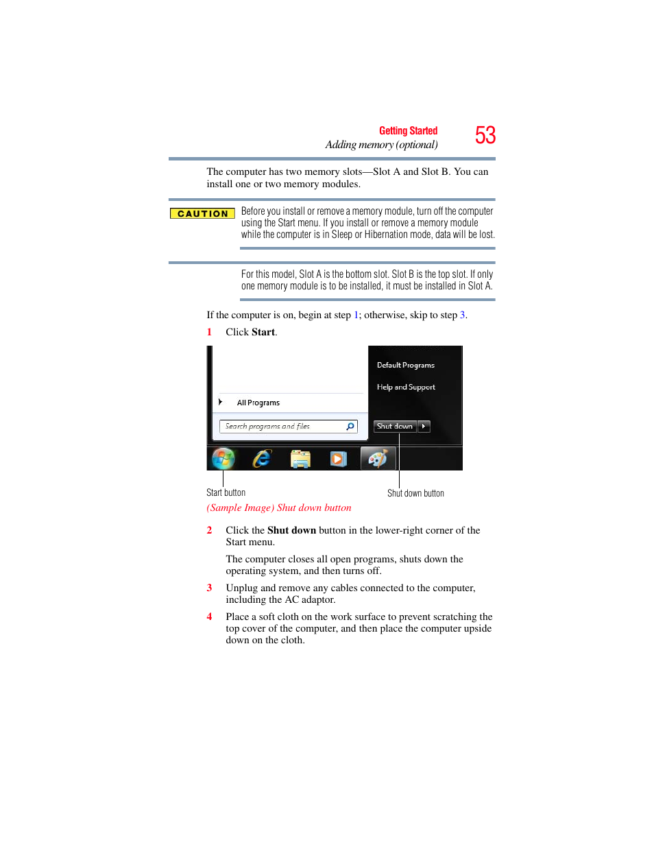 Toshiba SATELLITE U500 User Manual | Page 53 / 251